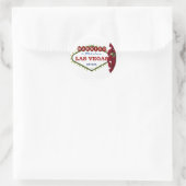 MARRIED IN Las Vegas Red Roses Sticker (Tas)