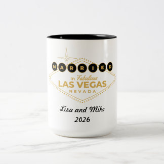 Married in Vegas Mug Tweekleurige Koffiemok