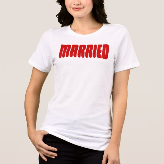 Married Tri-Blend Shirt (Voorkant)