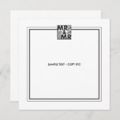 Marriott nodigt sjabloon uit kaart (Voorkant / Achterkant)