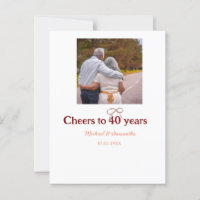 Marron boog juicht 40-jarig huwelijksjubileum toe