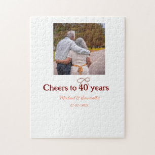 Marron buigt juichen voor 40-jarig huwelijk legpuzzel