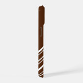 Marron Chocolat avec Rayures Blanches (Côté droit)