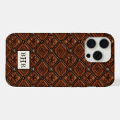 Marron Cuir Diamant Monogrammé (Verso Horizontal)