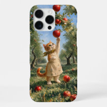 Marron Herfst Appelboom Kitten Phonehoesje