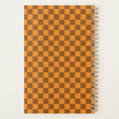 Marron Orange Damier Rétro 2026 (Dos)