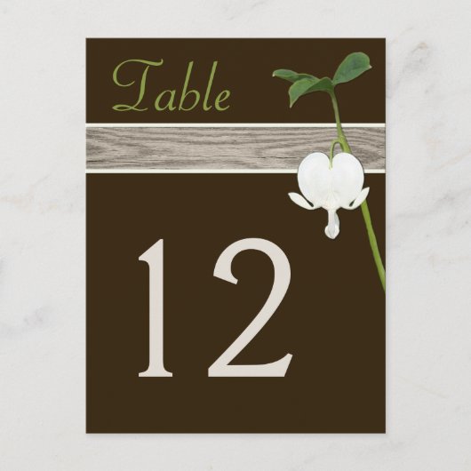 Marron, Vert, Numéro de Table au Cœur Saignant d'I (Devant)