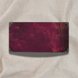 Marron Vintage Personnalisé Aspect Cuir
