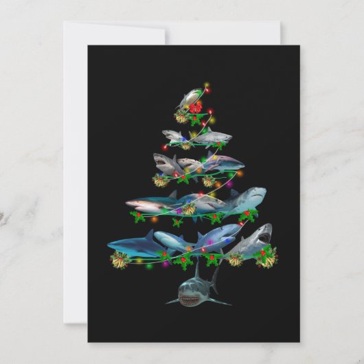 Marry Chrismas shark Save The Date (Voorkant)