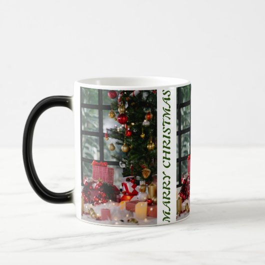 MARRY CHRISTMAS CAFÉ MUG à deux tons (Gauche)