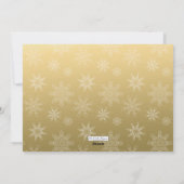 Marry Christmas Gold Script Carte photo de vacance (Dos)