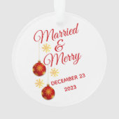 Marry et Joyeux flocons de neige Photo Premier Noë (dos)