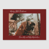 Marry Little Christmas Red Holiday Magnet (Devant)
