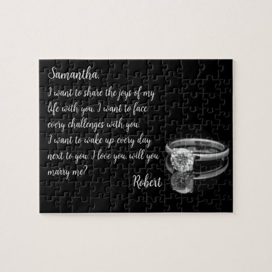 Marry Me Hidden Message Puzzle Legpuzzel (Horizontaal)