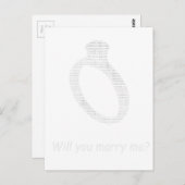 Marry me in ascii art briefkaart (Voorkant / Achterkant)
