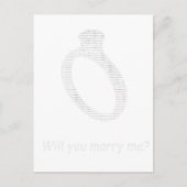 Marry me in ascii art briefkaart (Voorkant)