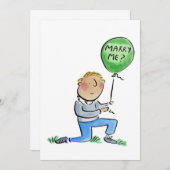 Marry me? kaart (Voorkant / Achterkant)