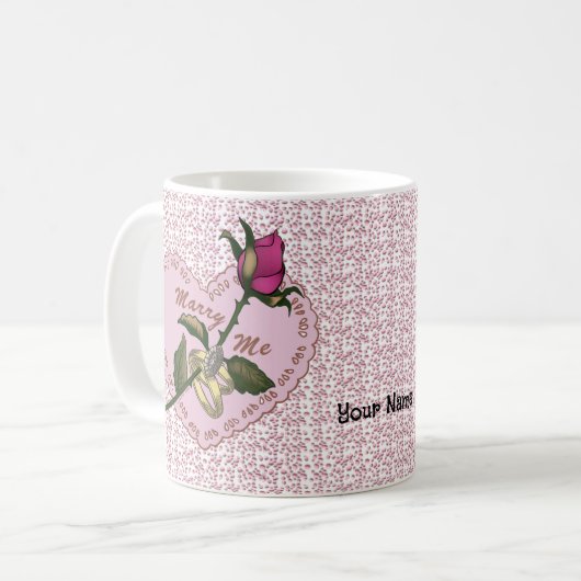 Marry Me mariage mug (Devant gauche)