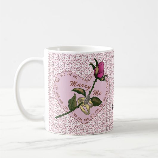 Marry Me mariage mug (Gauche)