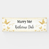 "Marry Me" Marriage Proposal Banner Lona (Horizontaal)