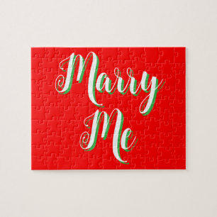 Marry Me puzzel -- Kerst huwelijksaanzoek