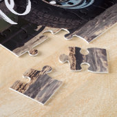 Marry me? Trendy penseelscript en aangepaste foto Legpuzzel (Zijkant)