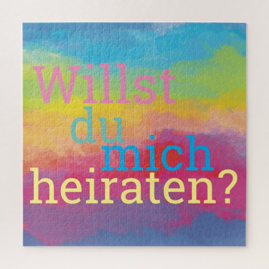 Marry Me Voorstel Legpuzzel (Verticaal)