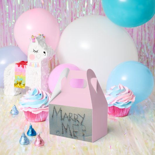 Marry Me? Written in Sand Favor Box Bedankdoosjes (Feest)