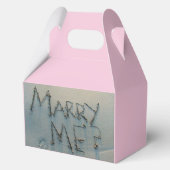 Marry Me? Written in Sand Favor Box Bedankdoosjes (Achterkant)