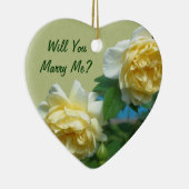 Marry Me Yellow Roses Verloving Ornament (Rechts)