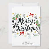 Marry Noël Carte d'invitation (Devant)