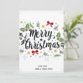 Marry Noël Carte d'invitation (Debout devant)