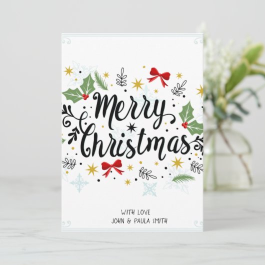 Marry Noël Carte d'invitation (Debout devant)