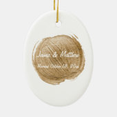 Marry Pas getrouwd Ornament (Achterkant)