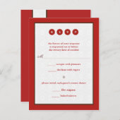 Marry Response Uitnodiging Briefkaart (Voorkant / Achterkant)