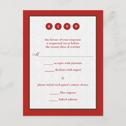 Marry Response Uitnodiging Briefkaart (Voorkant)