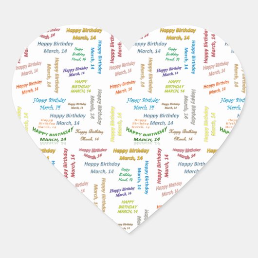 Mars, 14 Anniversaire Sticker (Devant)