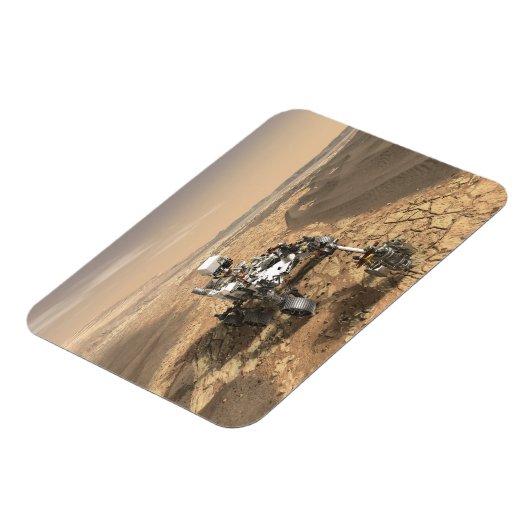 Mars 2020 Rover op het oppervlak van Mars. Magneet (Linkerzijde)