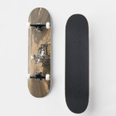 Mars 2020 Rover op het oppervlak van Mars. Skateboard (Voorkant)
