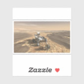 Mars 2020 Rover op het oppervlak van Mars. Sticker (Vel)