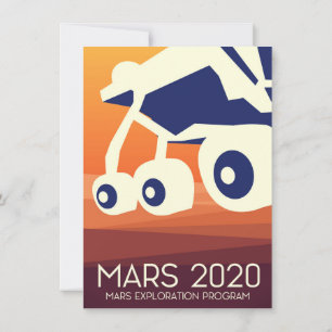 Mars 2020 Rover Ruimtekunst Kaart
