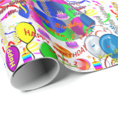 Mars, 2 Anniversaire Papier cadeau d'enveloppement (Coin rond)