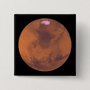 Mars 2 vierkante button 5,1 cm