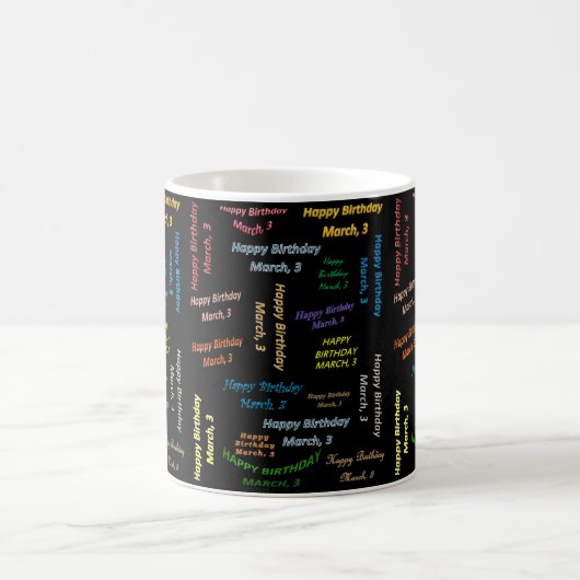 Mars 3 Anniversaire Mug (Centre)
