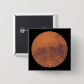 Mars 3 vierkante button 5,1 cm (Voorkant /achterkant)