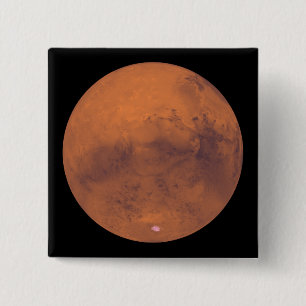 Mars 3 vierkante button 5,1 cm