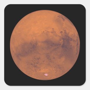 Mars 3 vierkante sticker