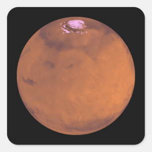 Mars 5 vierkante sticker