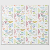 Mars, 8 Anniversaire Papier cadeau d'enveloppement (Plat)