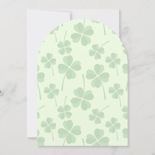 Mars Anniversaire Bull n Clovers Invitations de fê (Dos)